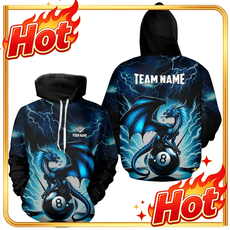 3D Printing Custom - Hoodie Grafis Biliar Terbaru 2025 untuk