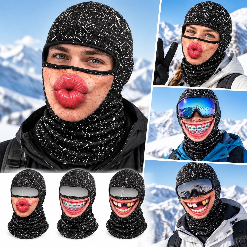 3D Printing Mask - Masker Wajah Balaclava dengan Motif Gigi