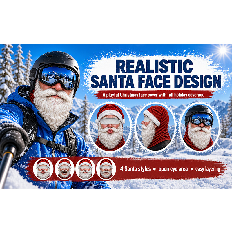Topeng Ski Orang Tua Lucu 3D,  - 3D Printing Mask ulasan dan harga