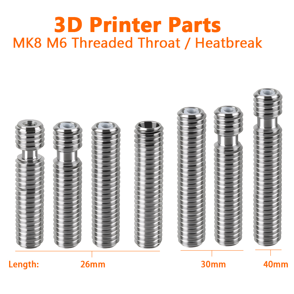 M6 Tenggorokan 26 Mm 30 Mm 40  - 3D Printing Industry ulasan dan harga