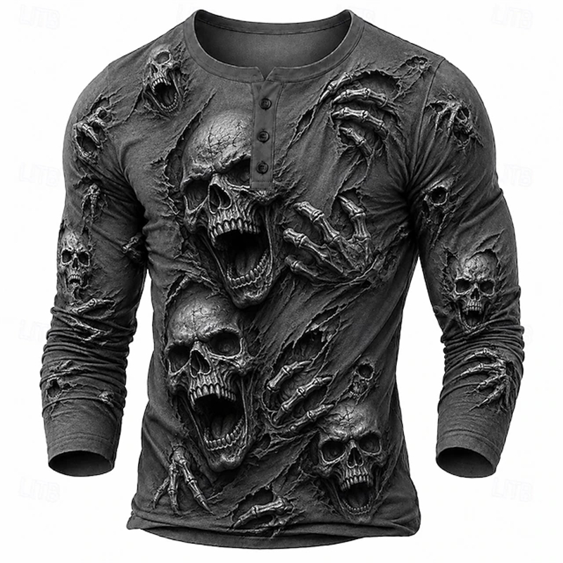 Kaos Lengan Panjang Pria denga - 3D Printing Custom ulasan dan harga