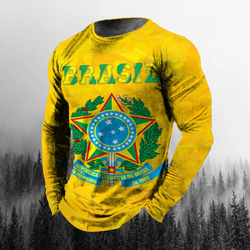 Kaos Pria Lengan Panjang Kasua - 3D Printing Custom ulasan dan harga