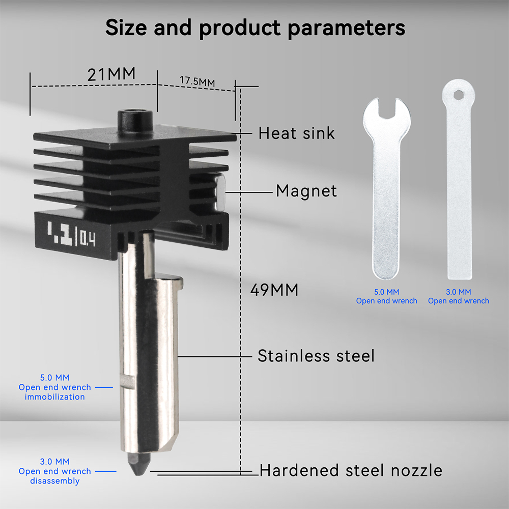Untuk Bambu Lab P2S X2D, Nozel - 3D Printing Bambu Lab ulasan dan harga